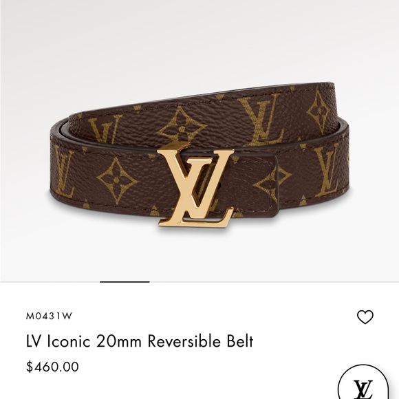 LV Icon Reversible 20mm Reversible Belt - Picture 2 of 8
